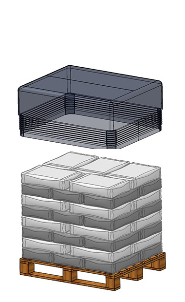 Cartesian  Arms , Stretch the film  and it  generates plastic elasticity forces in all directions